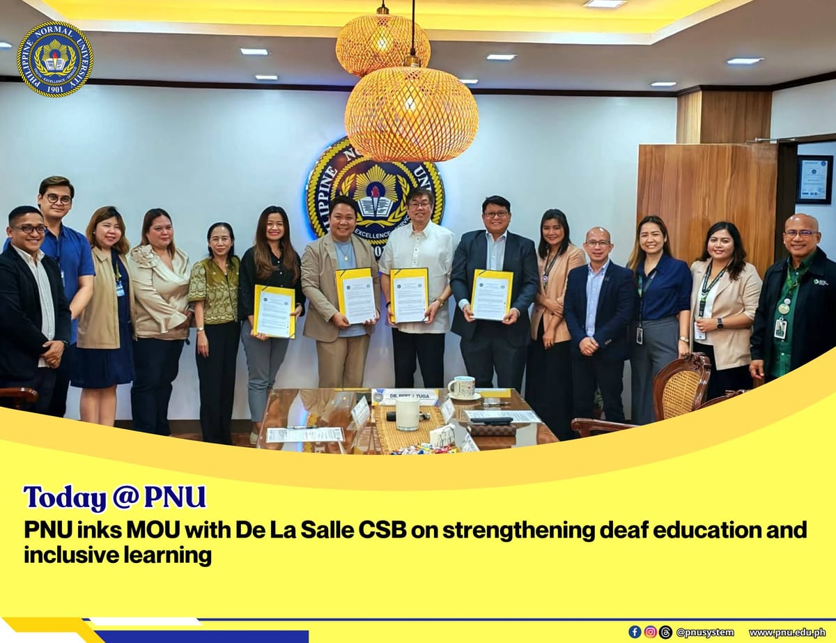 PNU and DLS-CSB Ink Partnership to Advance Deaf Education and Inclusive Teaching