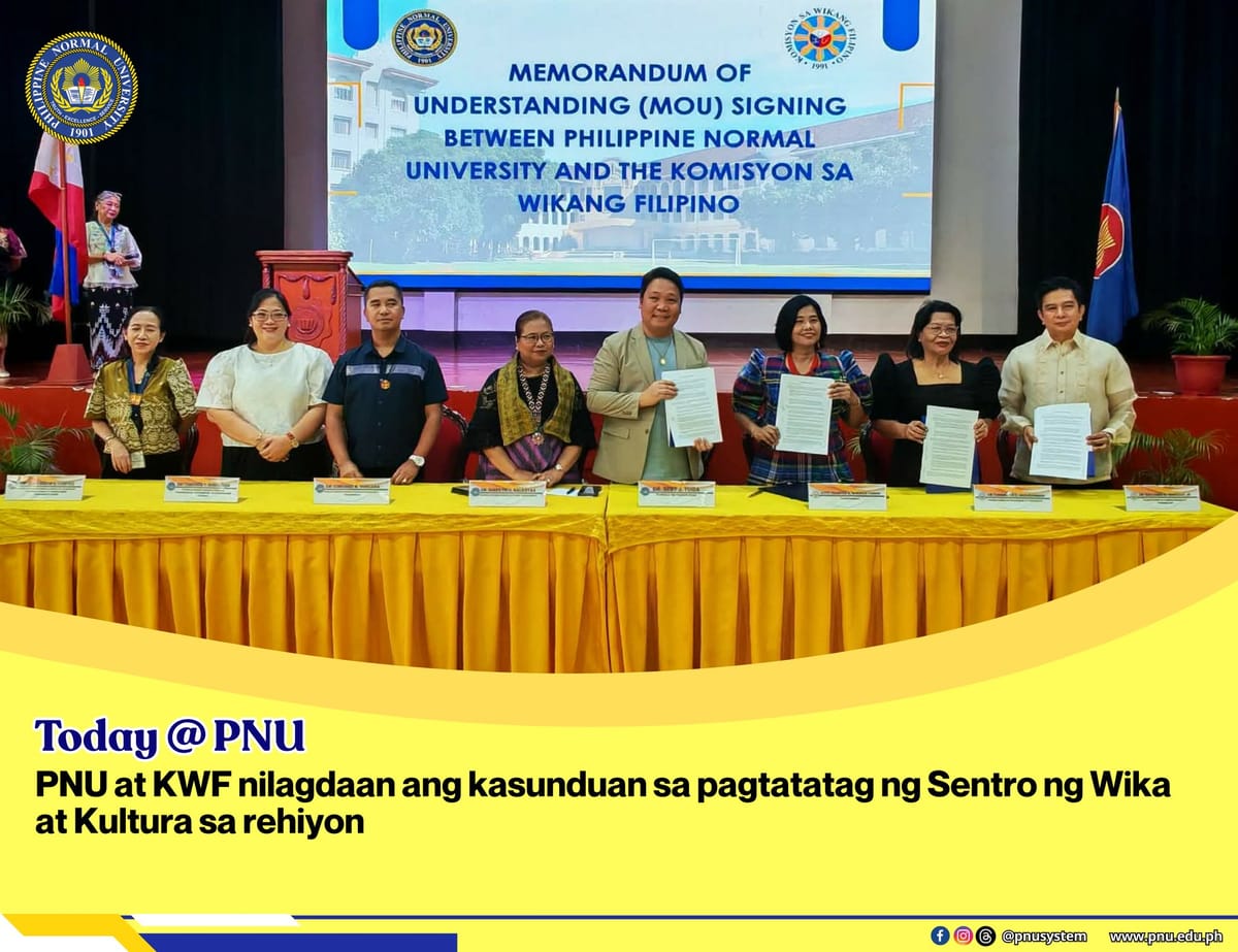 PNU at KWF, Nagkaisa sa Pagtatatag ng Kauna-unahang Sentro ng Wika at Kultura sa Rehiyon